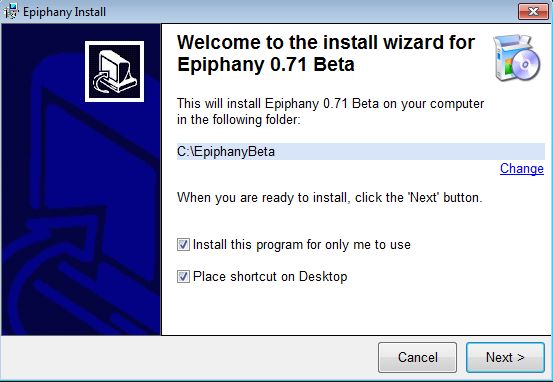Install-Initial screen